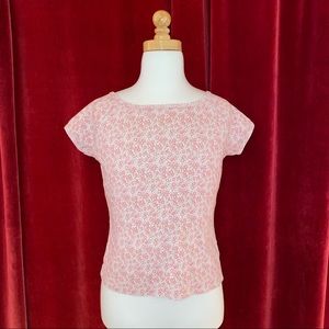 Vintage 90's Pink Floral Shirt